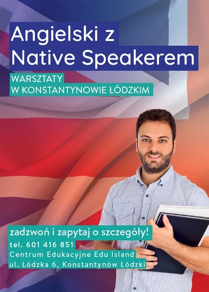 Broszura reklamowa Angielski z native speakerem